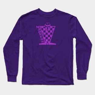 Madness Checkerboard HD - Distressed Purple Long Sleeve T-Shirt